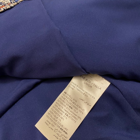 CHICOS Tweed MULTICOLOR Peblum JACKET nwt $139 - Picture 5 of 5